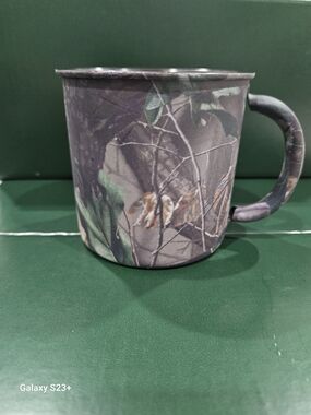 Standsport Camouflage Coffee Mug - Green/Gray Outdoor Style Stainless Steel